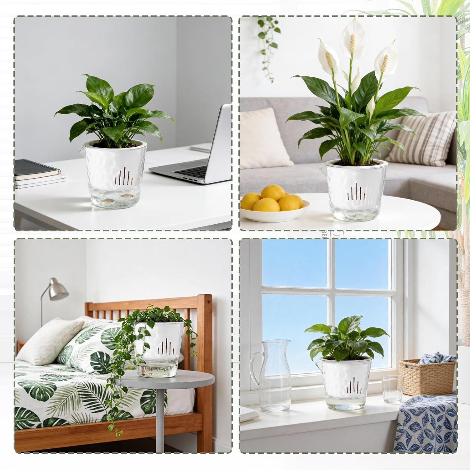 Thumbnail 6 de Yimomoyi self-watering plant pots, 18 cm