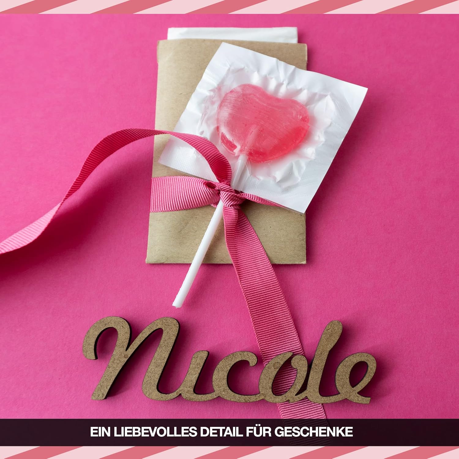 Thumbnail 6 de FOOD crew Sucette Coeur Love – 40 sucettes cœur, emballage individuel
