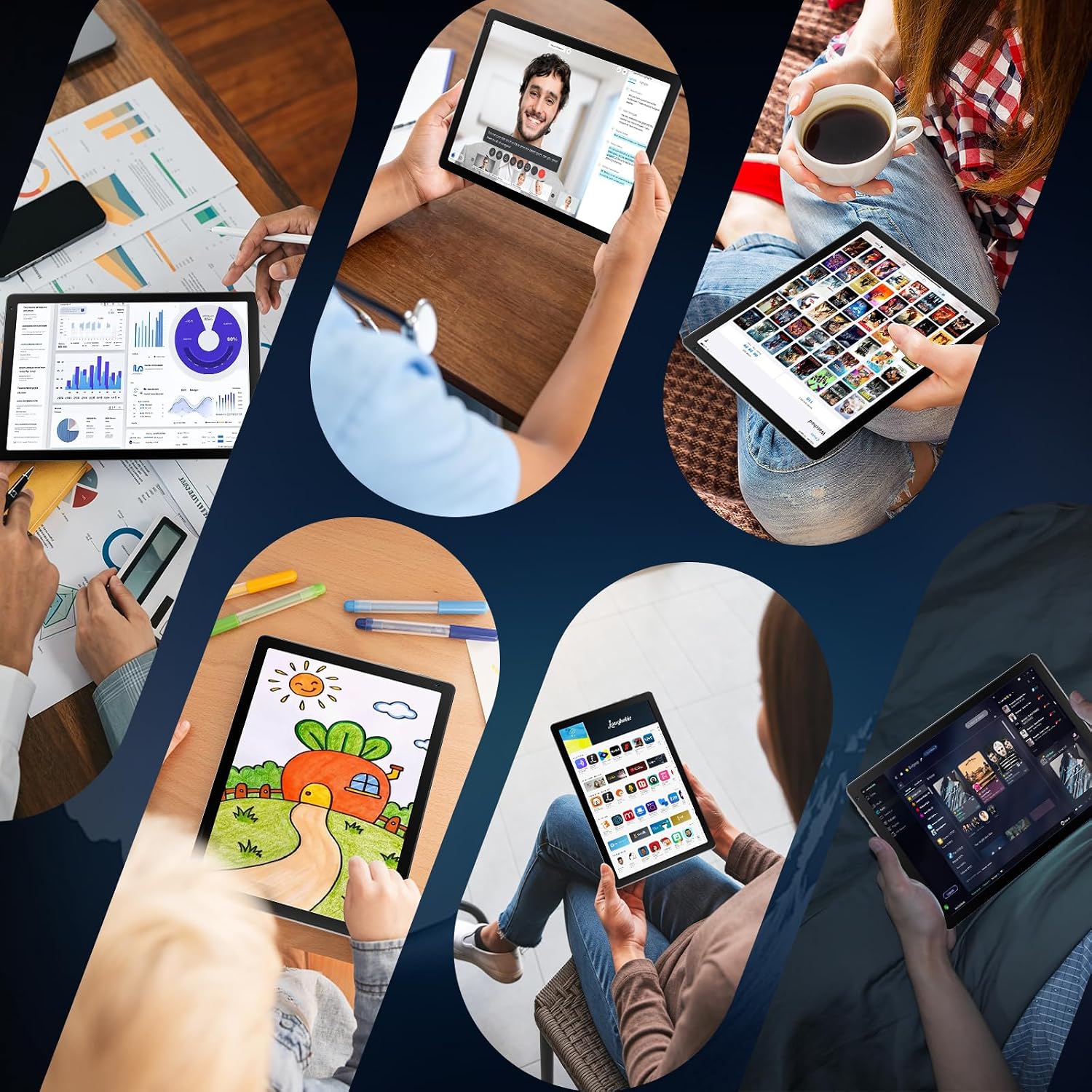 Thumbnail 6 de MUISOO Android 16 Tablet (10.1 inch) with 24GB RAM, 64GB ROM + 1TB microSD expansion
