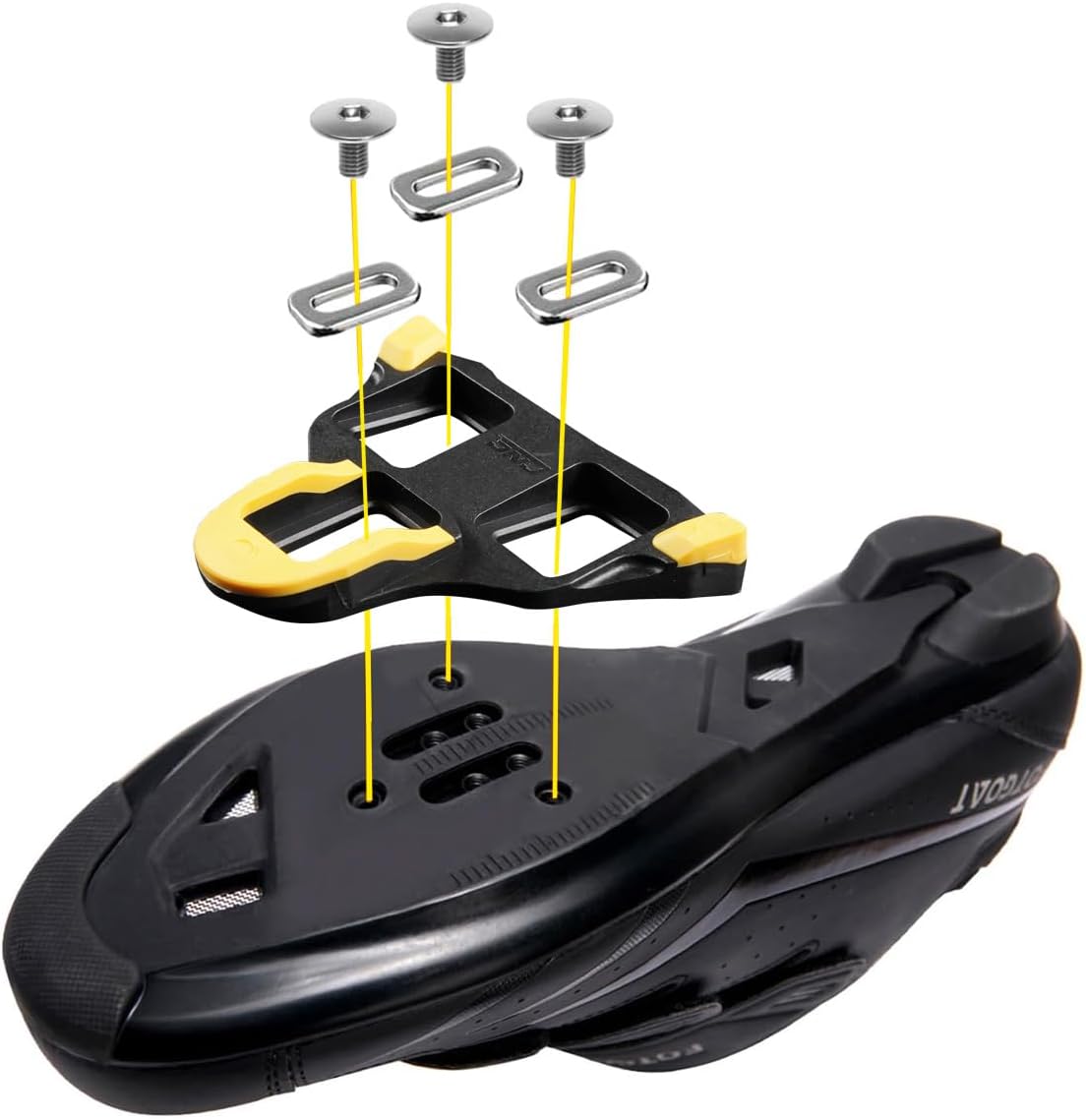 Detalle de Chooee Pedalplatten-Klickpedale für Shimano SPD-SL, kompatibel mit SM-SH10/SM-SH11/SM-SH12