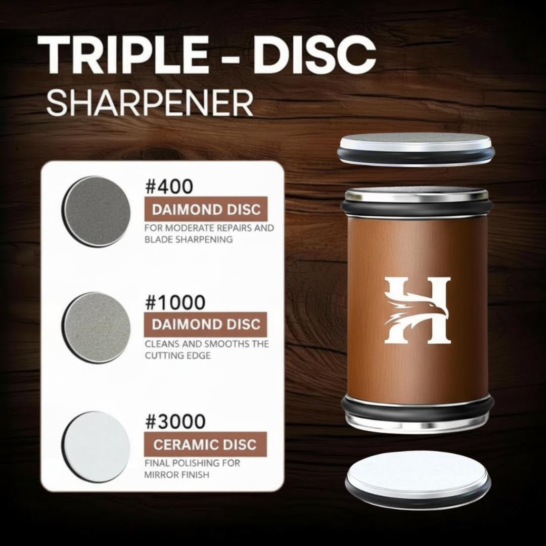 Detalle 1 de Rolling Knife Sharpener Kit 3-Stage 400/1000/3000