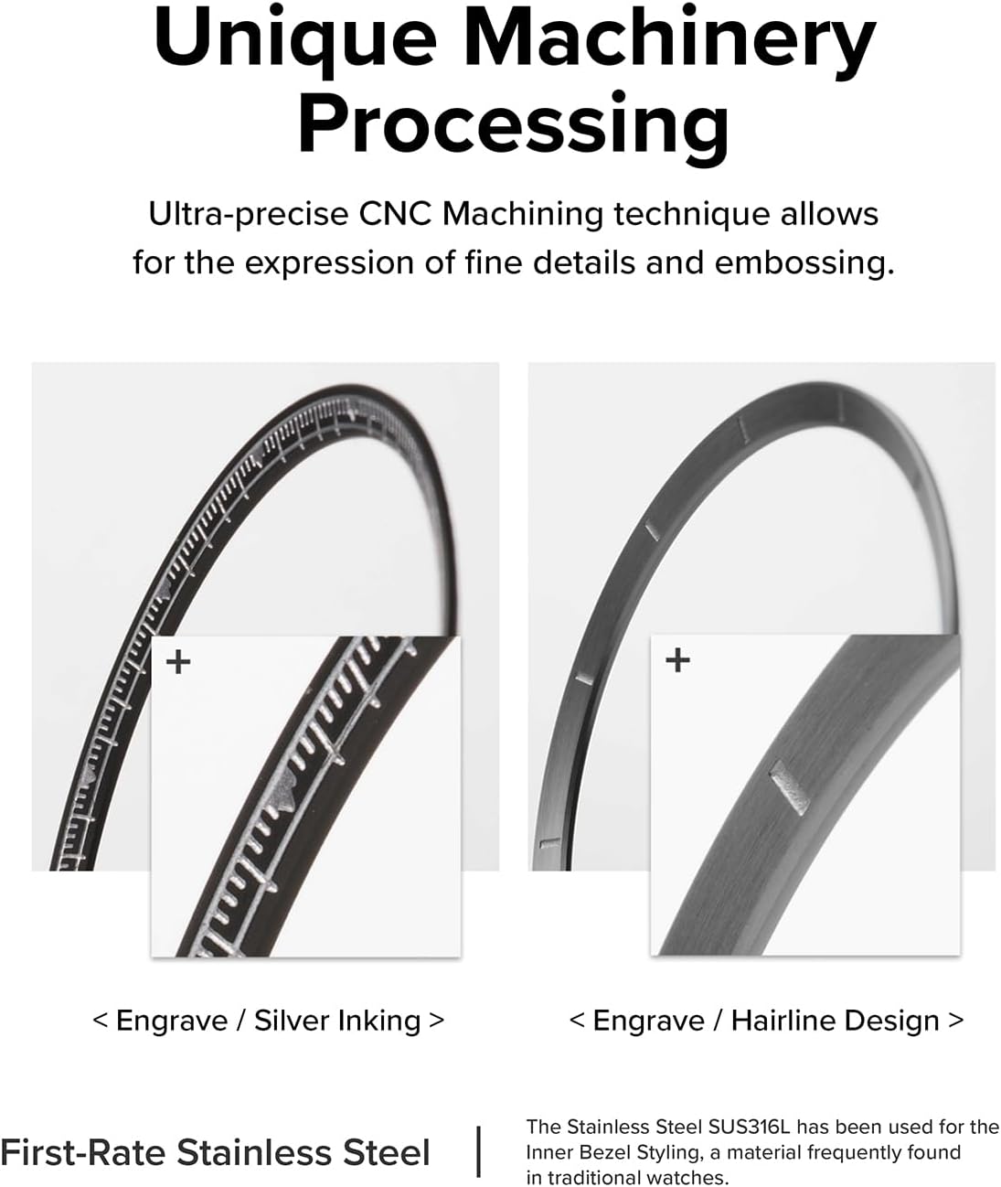Detalle 2 de Ringke Inner Bezel Styling for Samsung Galaxy Watch 6 Classic 47mm (47-IN-02 ST) in Black