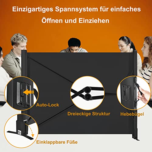 Thumbnail 2 de Pantalla portátil para proyector Bonipro 50" 📽️ Fácil montaje