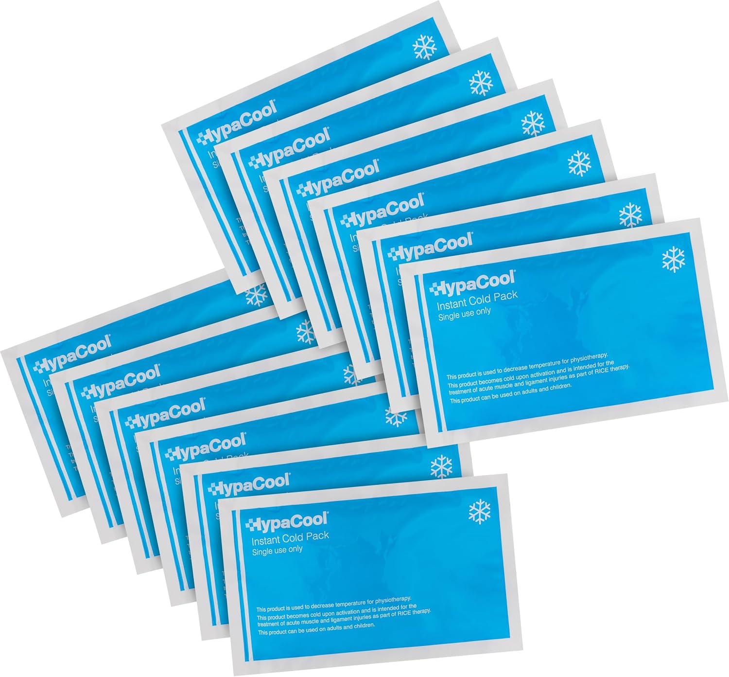 Thumbnail 5 de HypaCool 24-Pack Instant Cold Ice Packs 12.5cm x 15cm for First Aid and Pain Relief