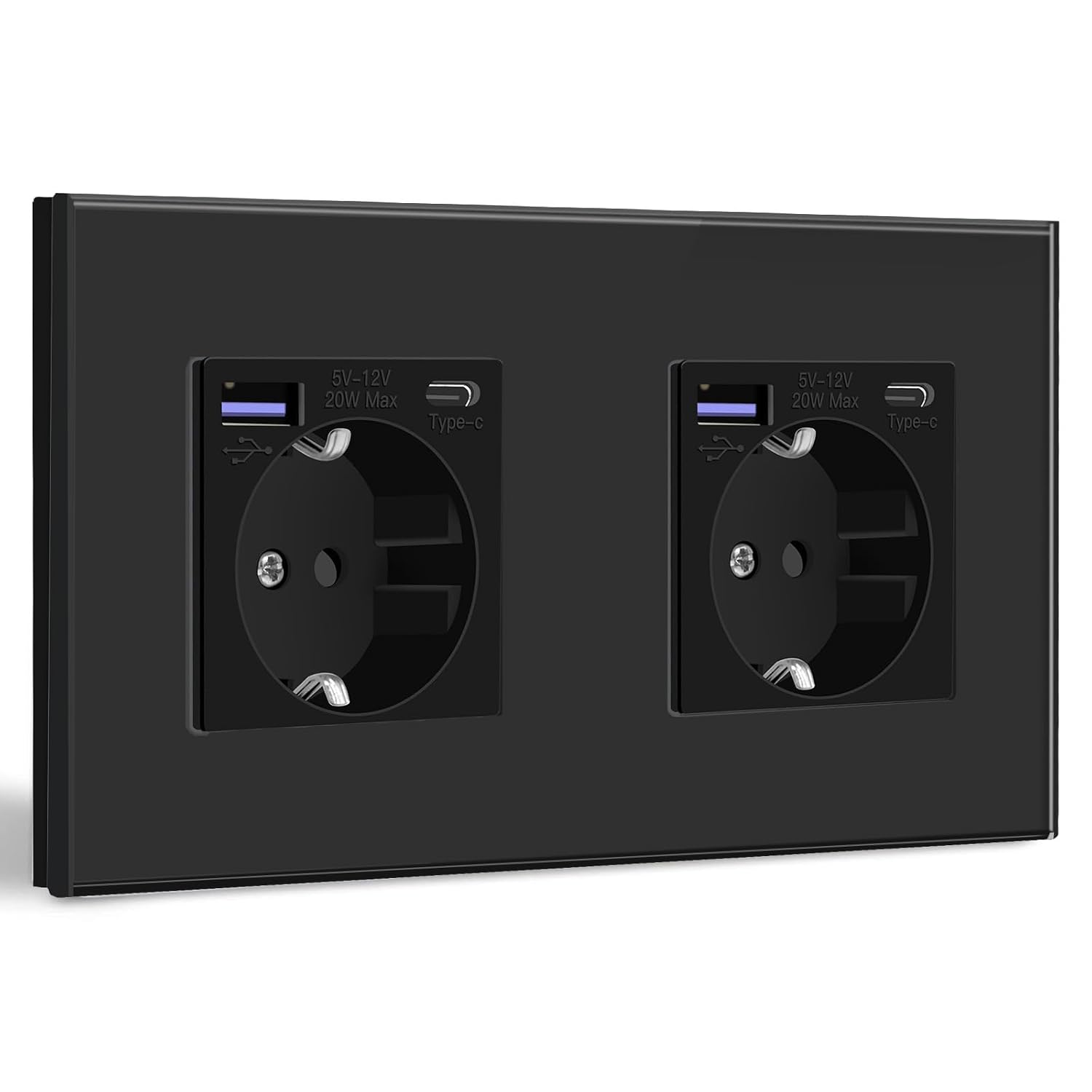Detalle de BSEED Schuko Steckdose USB C 20W Schnellladegerät