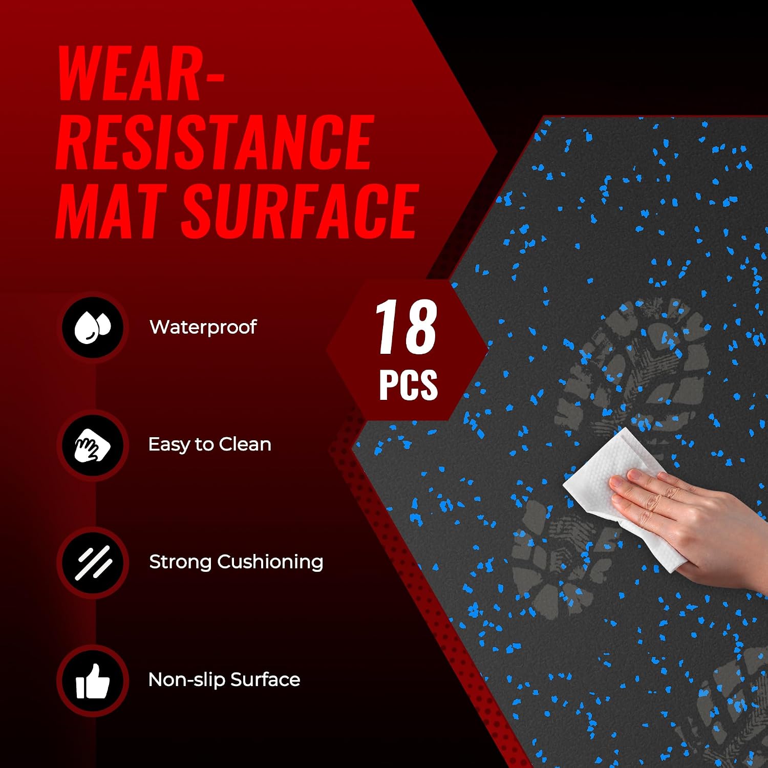 Thumbnail 6 de SUPERJARE 0.79" Extra-Thick Exercise Mats for Home Gym ๐ท