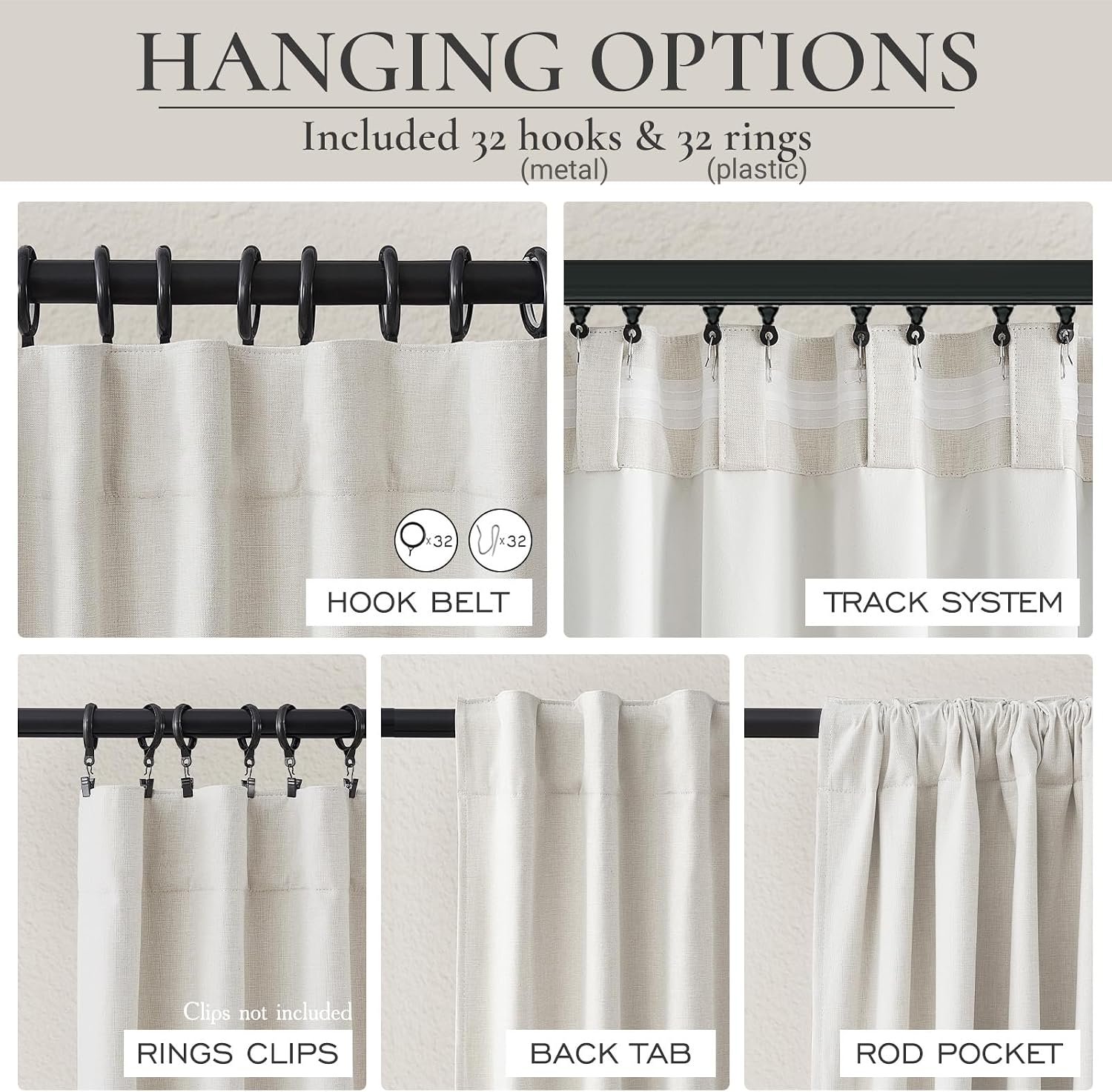 Detalle 2 de Blackout Curtains, 84-Inch Length