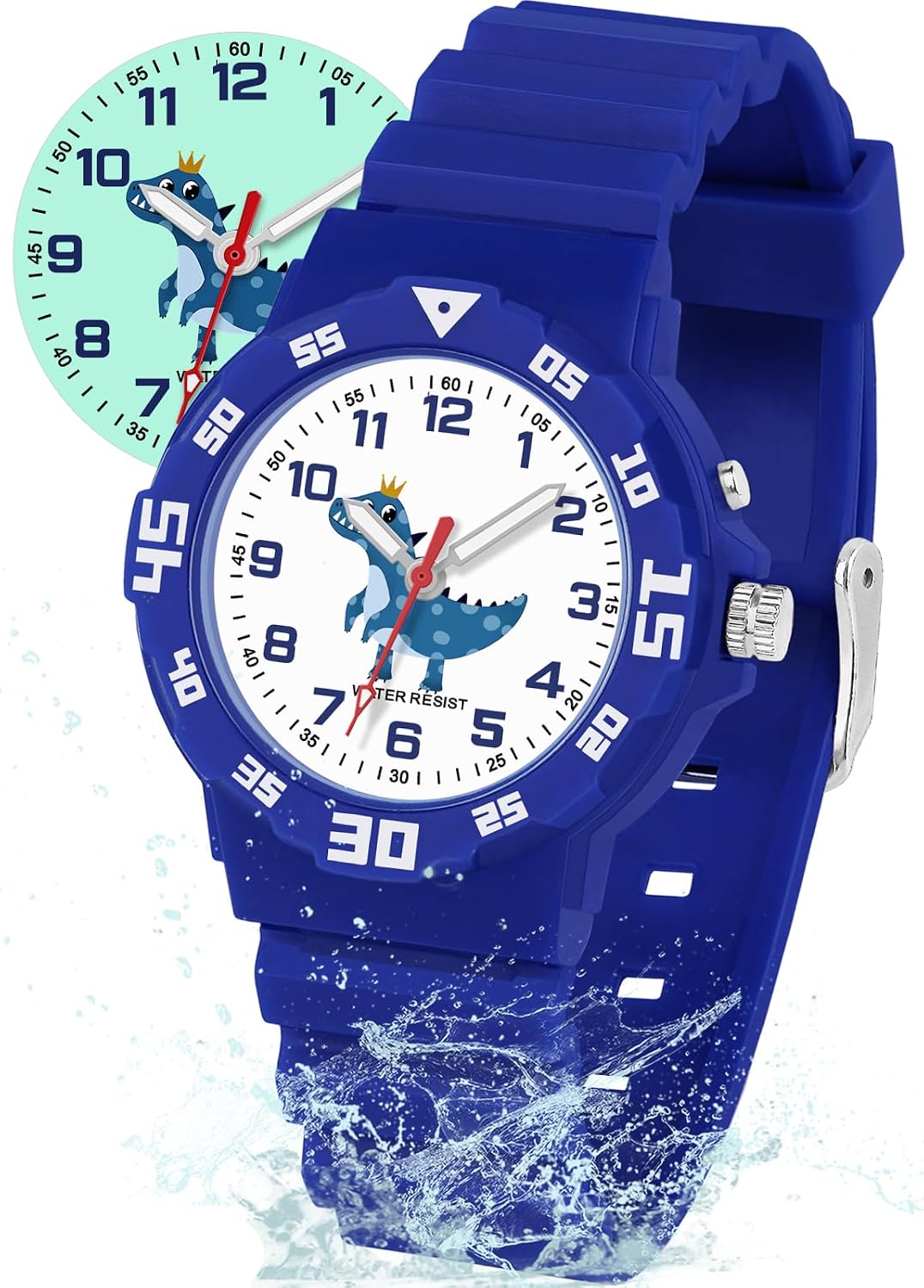 Thumbnail 6 de SOCICO Kids Analog Watch for Boys & Girls – 50M Waterproof, Easy to Read, Blue