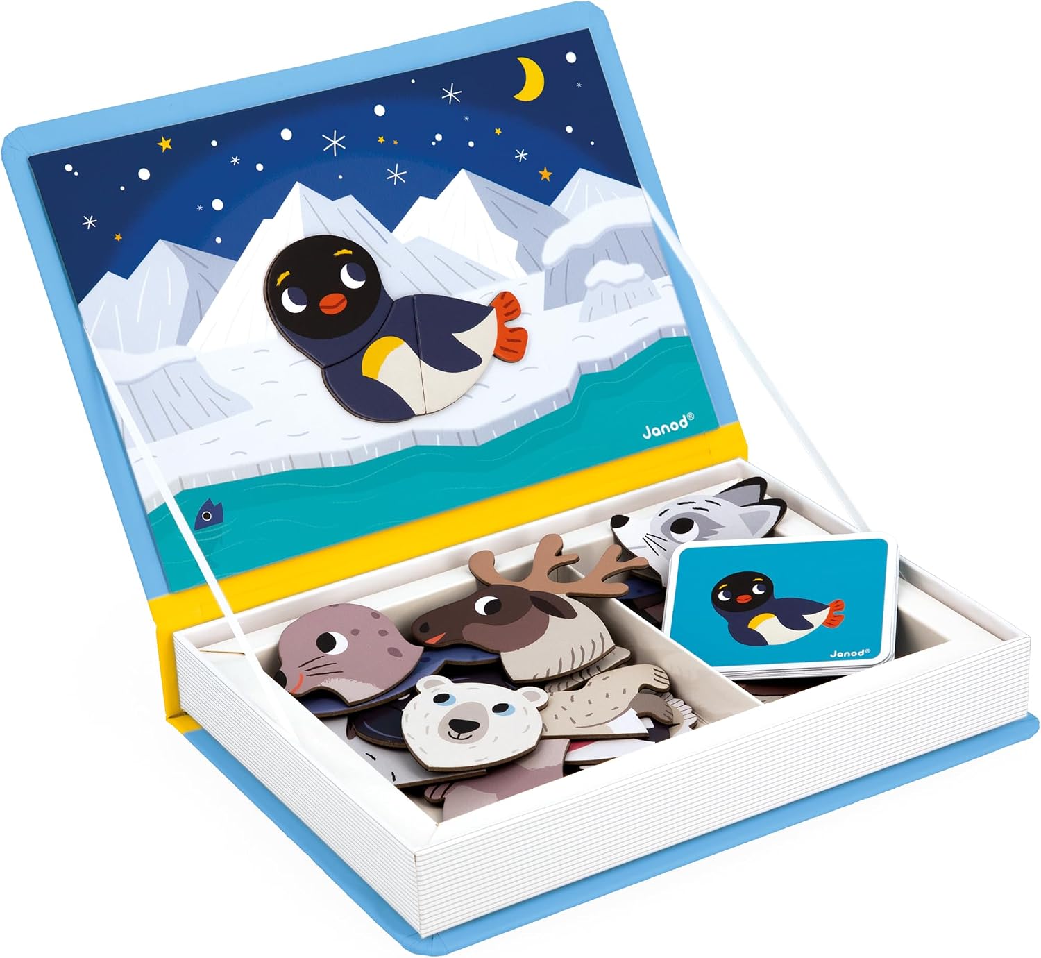 Thumbnail 6 de Janod Magneti'Book Animaux – Jeu éducatif magnétique 30 pièces, livre cartonné FSC, dès 3 ans