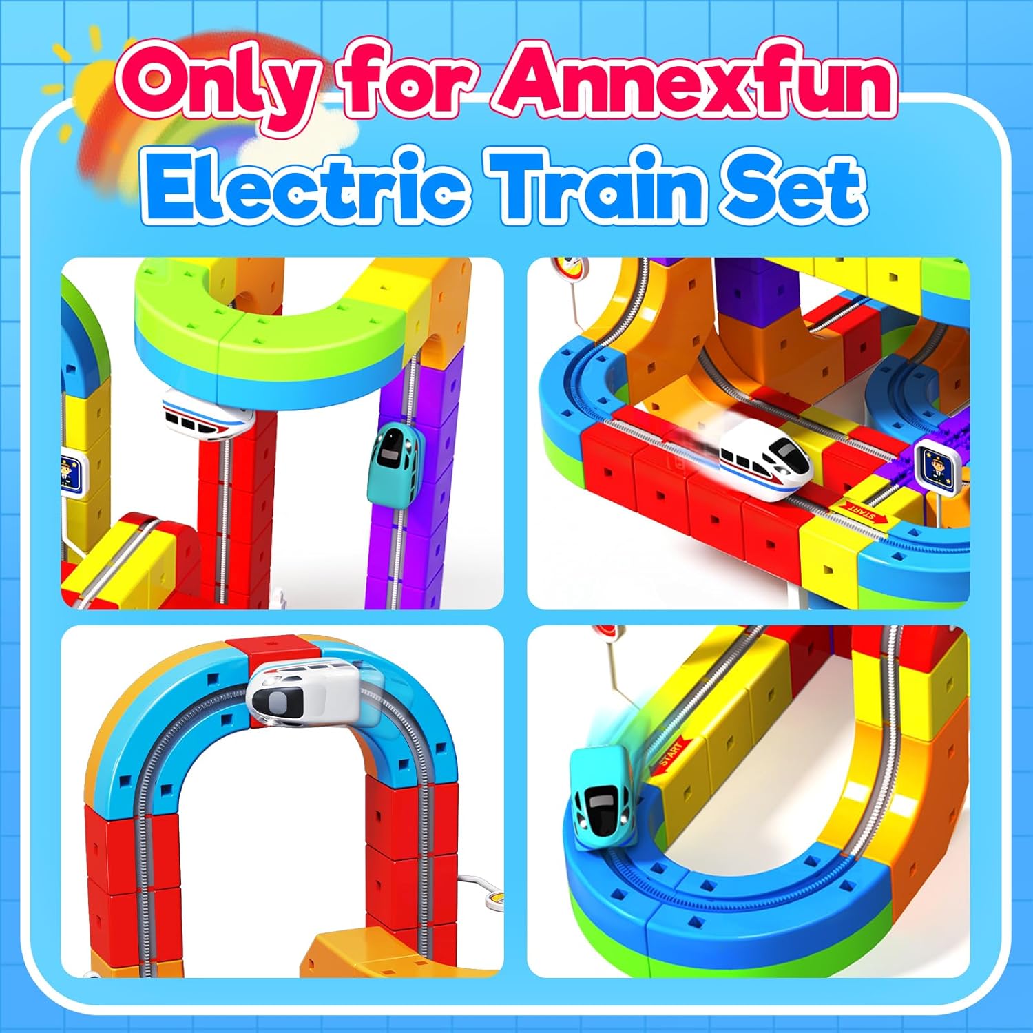Thumbnail 3 de Only Electric Train Cars (2-Pack) for Magneverse Tracks – USB Rechargeable