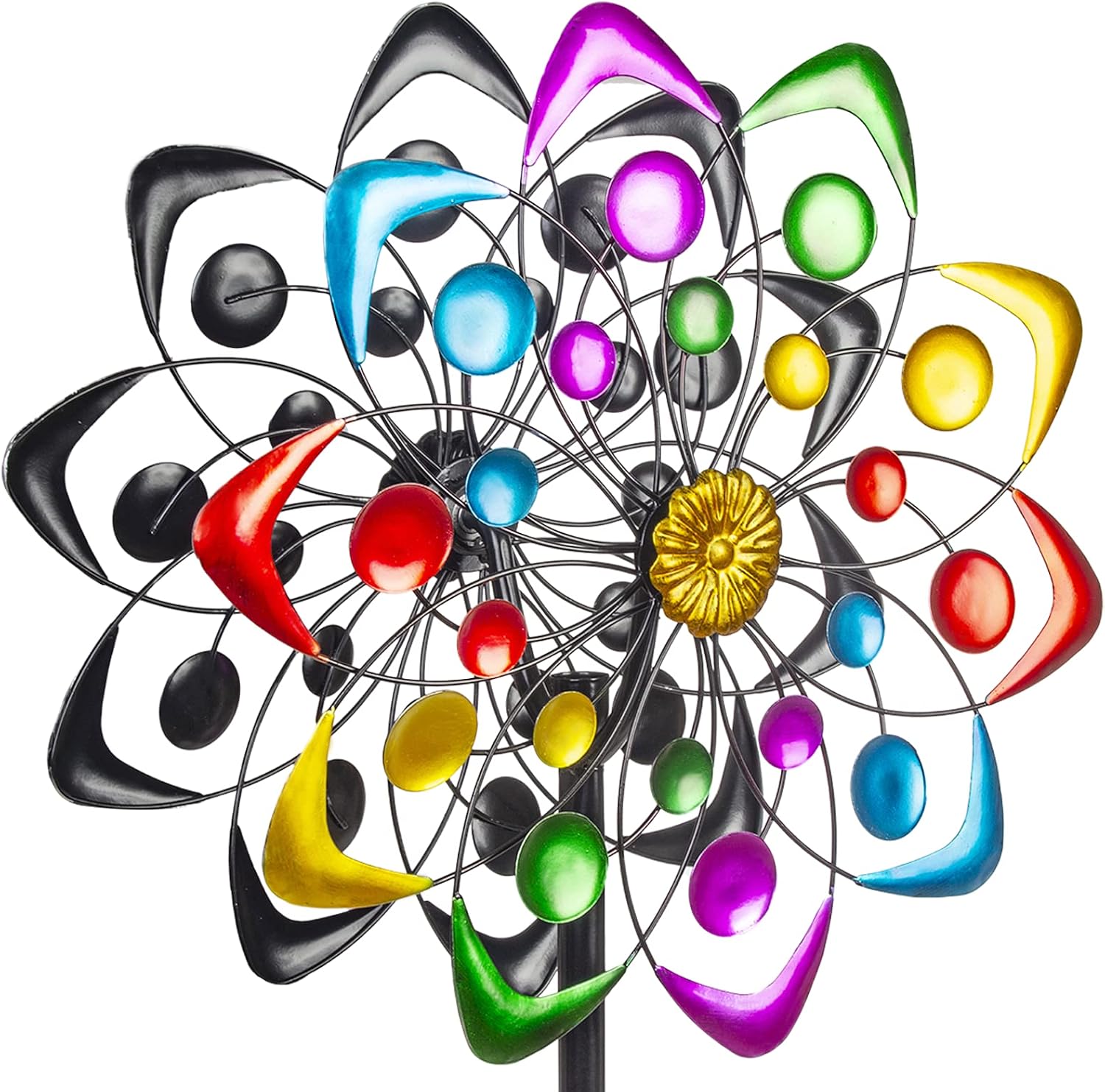 Viveta Kinetic Wind Spinner (59 inch) Outdoor Metal Windmill Yard Sculpture
