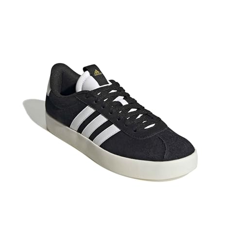 Detalle de adidas Mujer VL Court 3.0 Shoes – Core Black / Cloud White / Gold Metallic (36 2/3 EU)