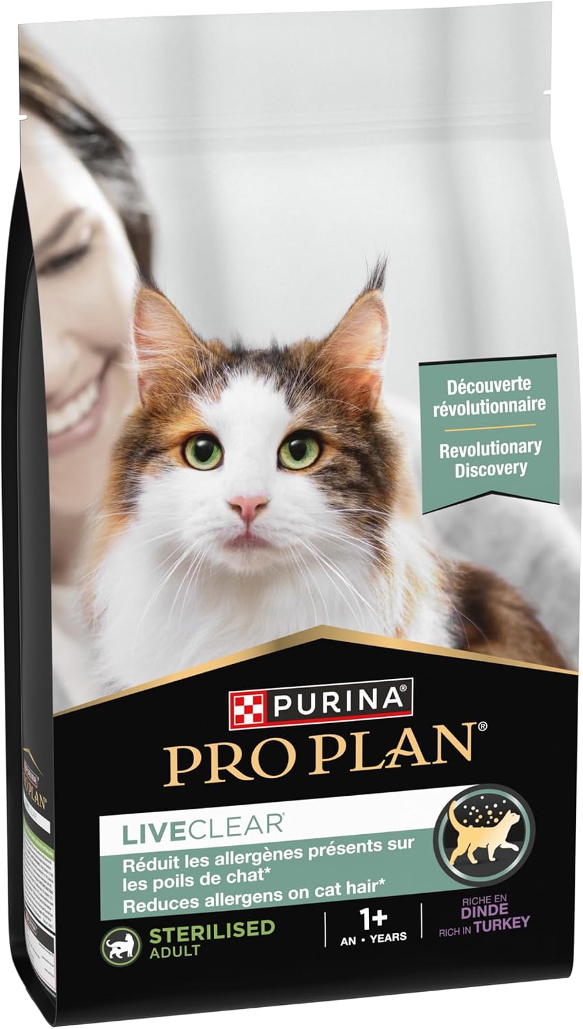 Thumbnail 2 de Purina Pro Plan LiveClear Croquettes Chat Adulte Stérilisé Dinde – 1,4 kg