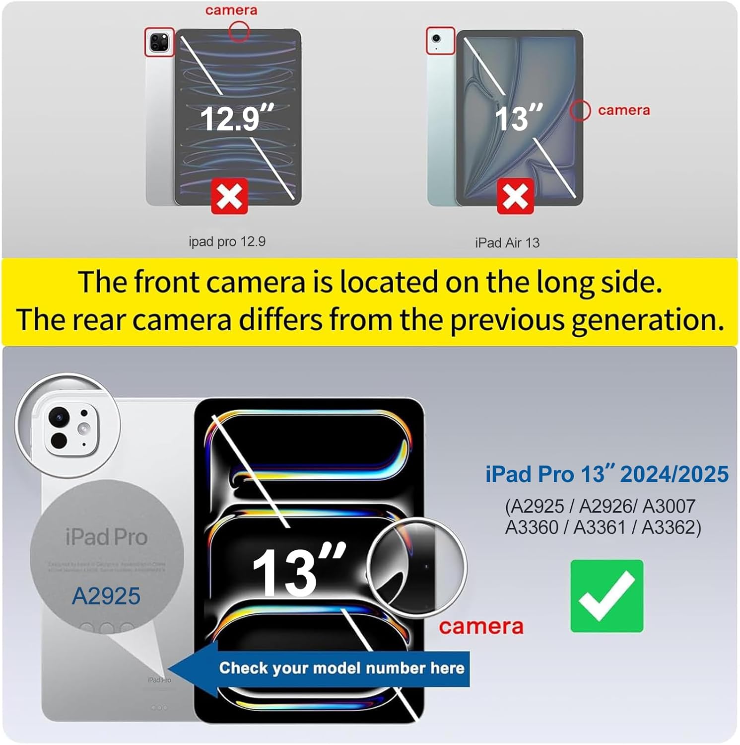 Thumbnail 1 de GOZOPO 2-Pack Tempered Glass Screen Protector for iPad Pro 13 inch (M5 2025 / M4 2024)