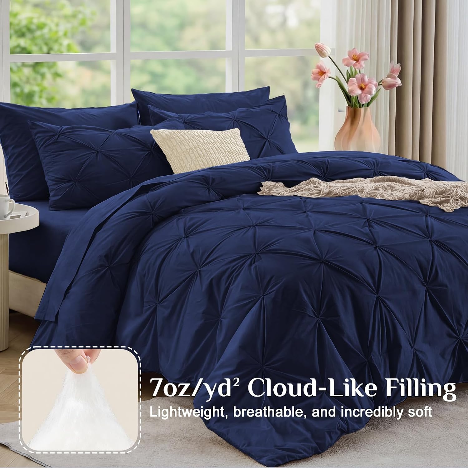 Detalle 2 de JOLLYVOGUE Queen 7-piece comforter set