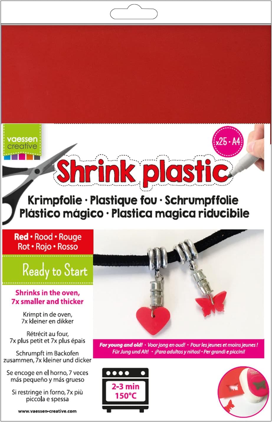 Detalle de Vaessen Creative AR3-800 Plastique Fou, Givré – 25 feuilles 21 x 30 cm