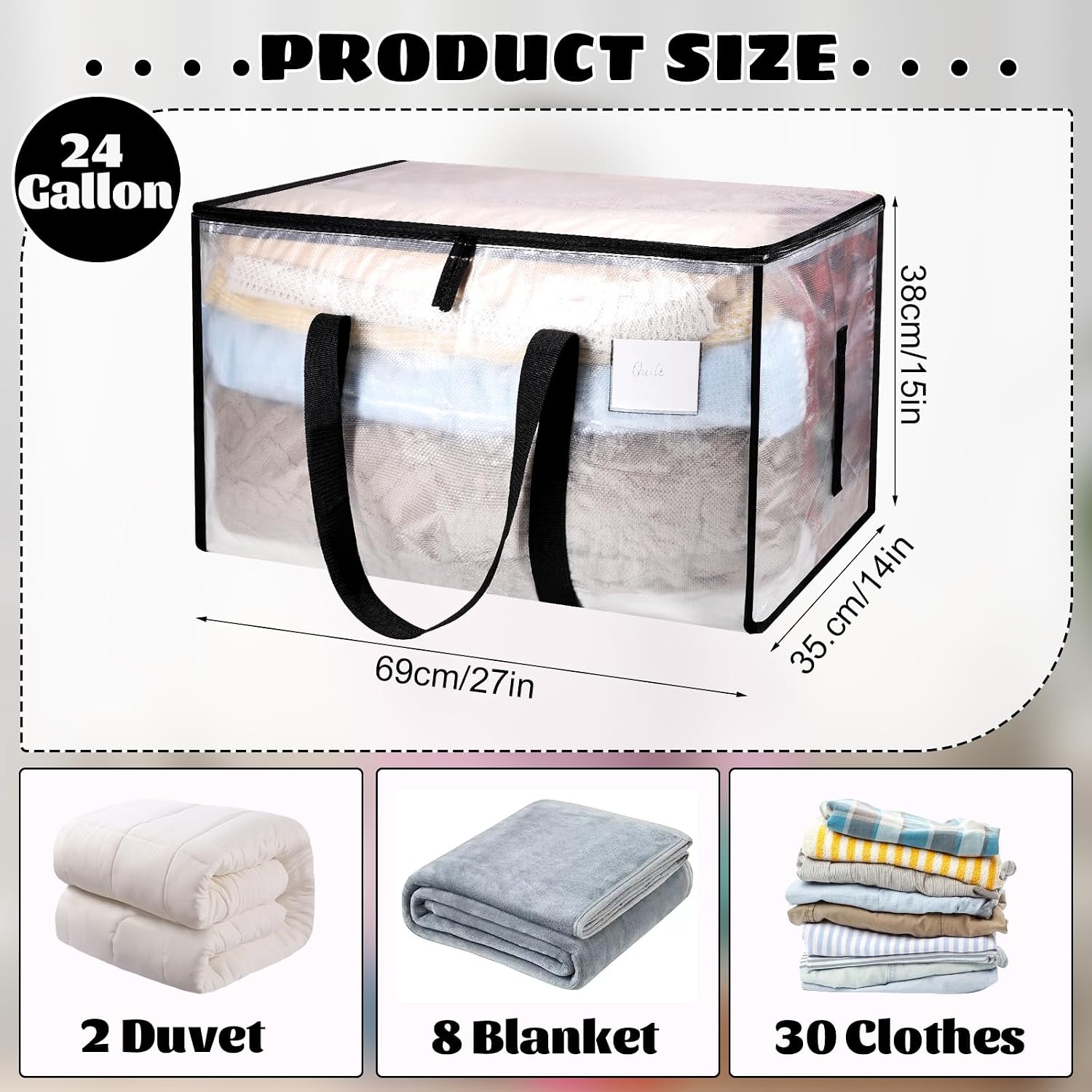 Thumbnail 2 de Dntorx 90L Clothes Storage Bags Duo