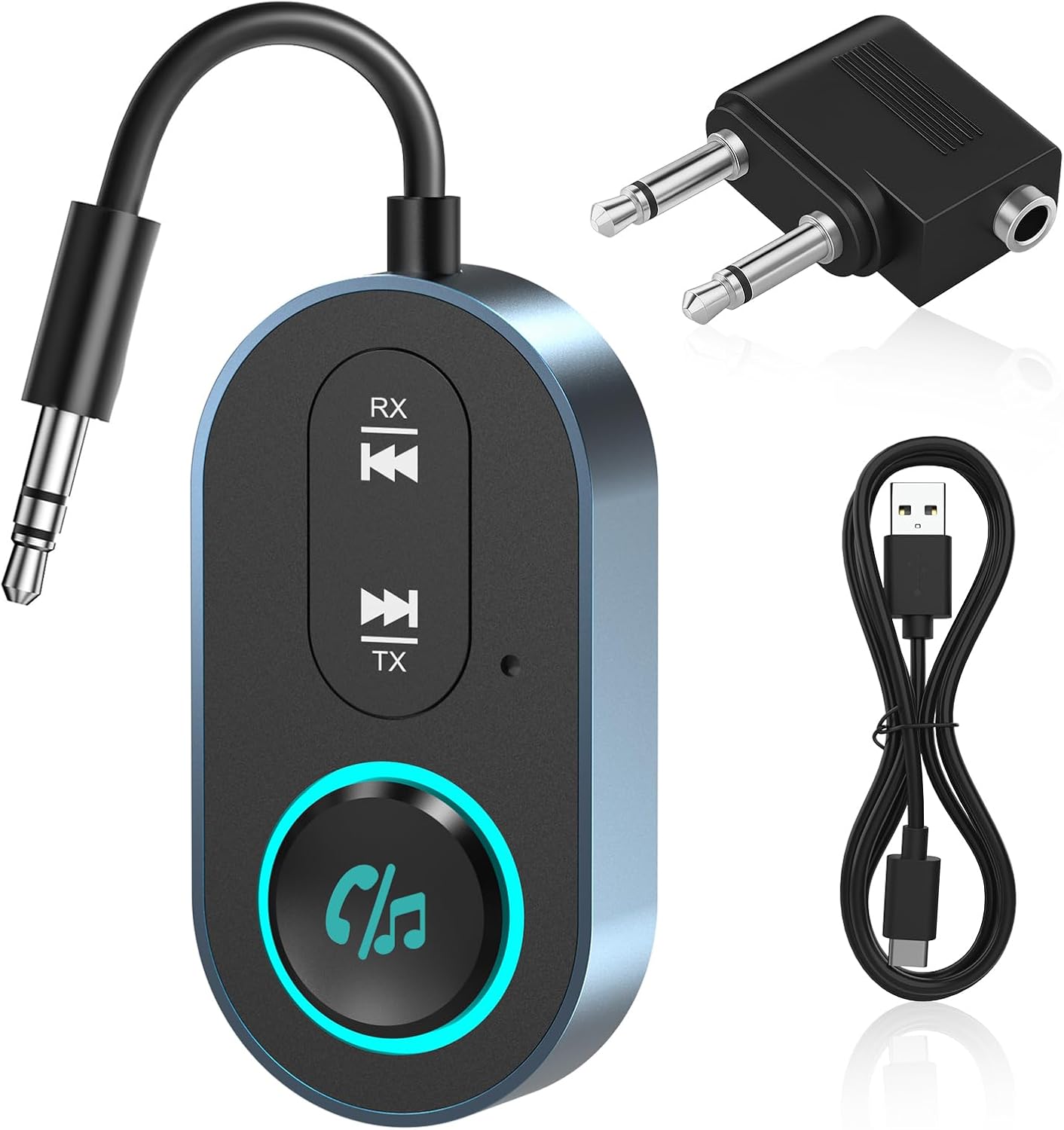Detalle de Bluetooth 5.3 Transmitter Receiver 240mAh