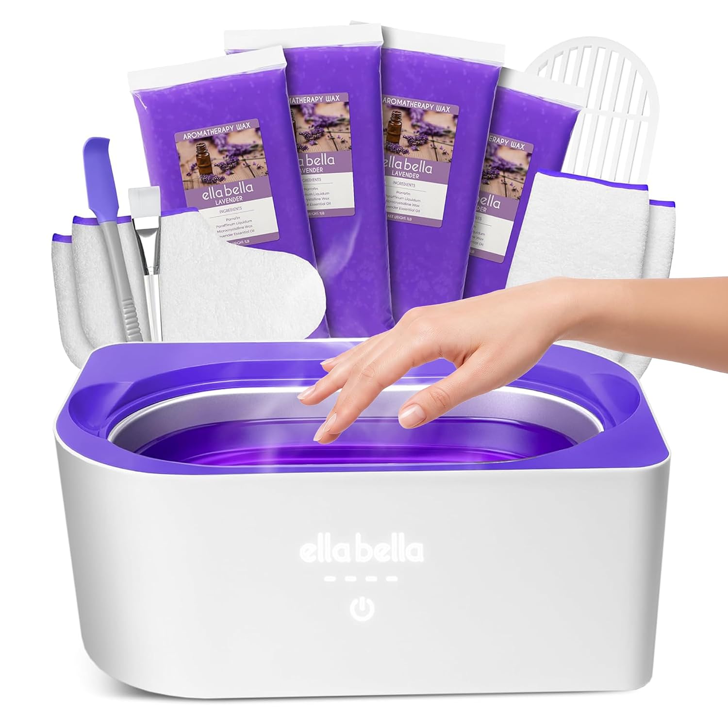 Detalle de ELLA BELLA EB-PWM Paraffin Wax Machine for Hands and Feet, At-Home Kit