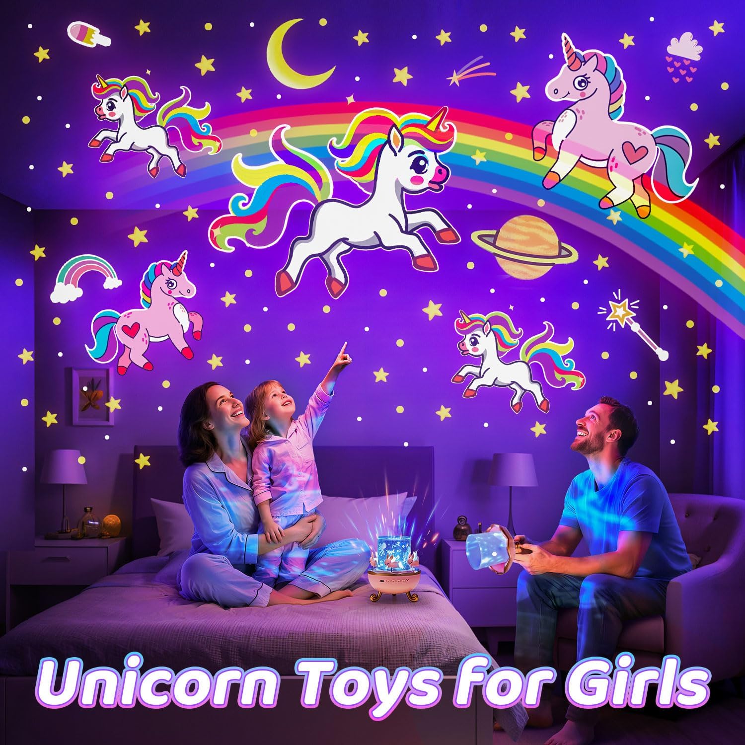 Detalle 2 de Onefire Night Light Star Projector for Kids