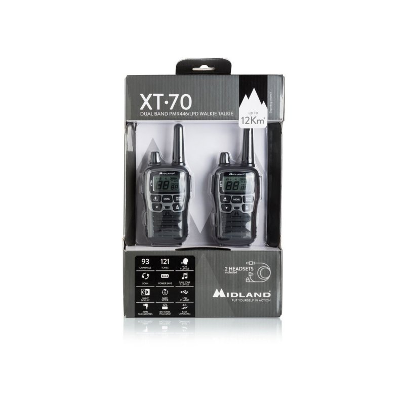 Detalle de Midland XT70 Pack 2 Walkie-talkies PMR446