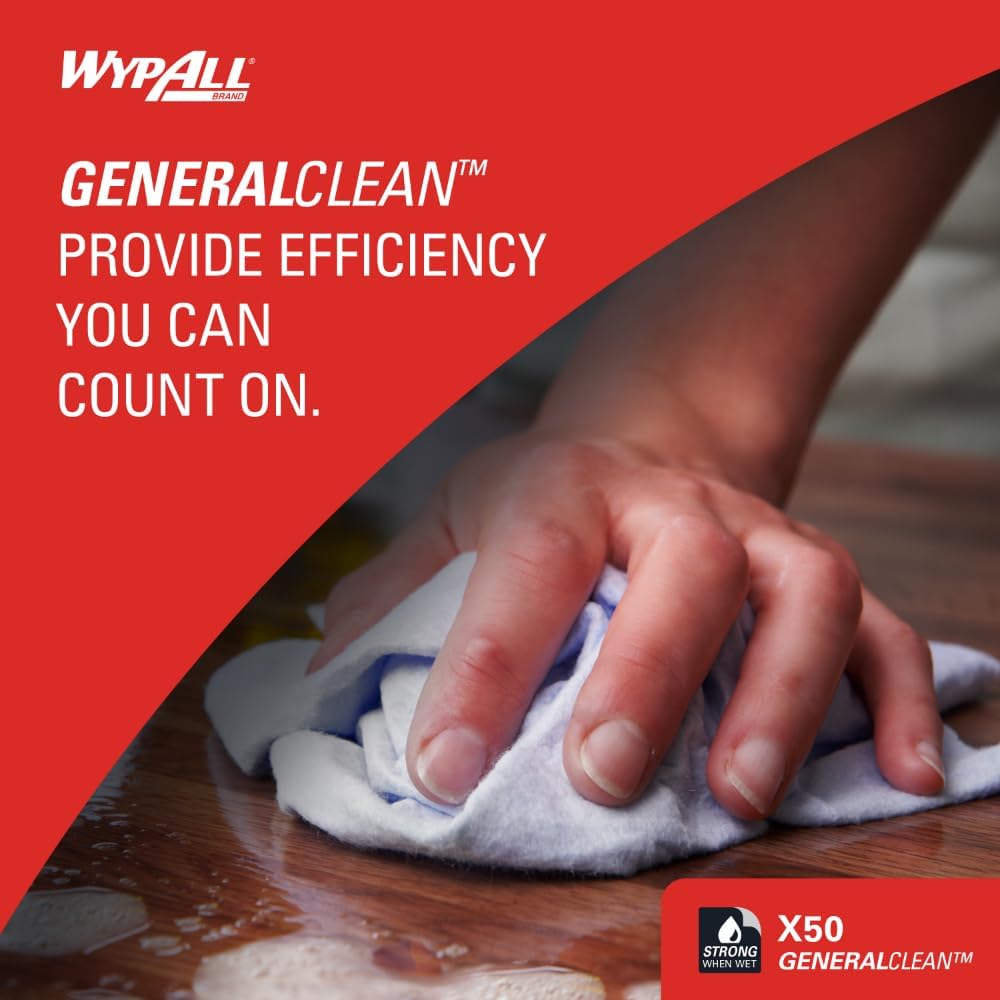 Thumbnail 3 de WypAll GeneralClean X50 Cloths 1100 Sheets