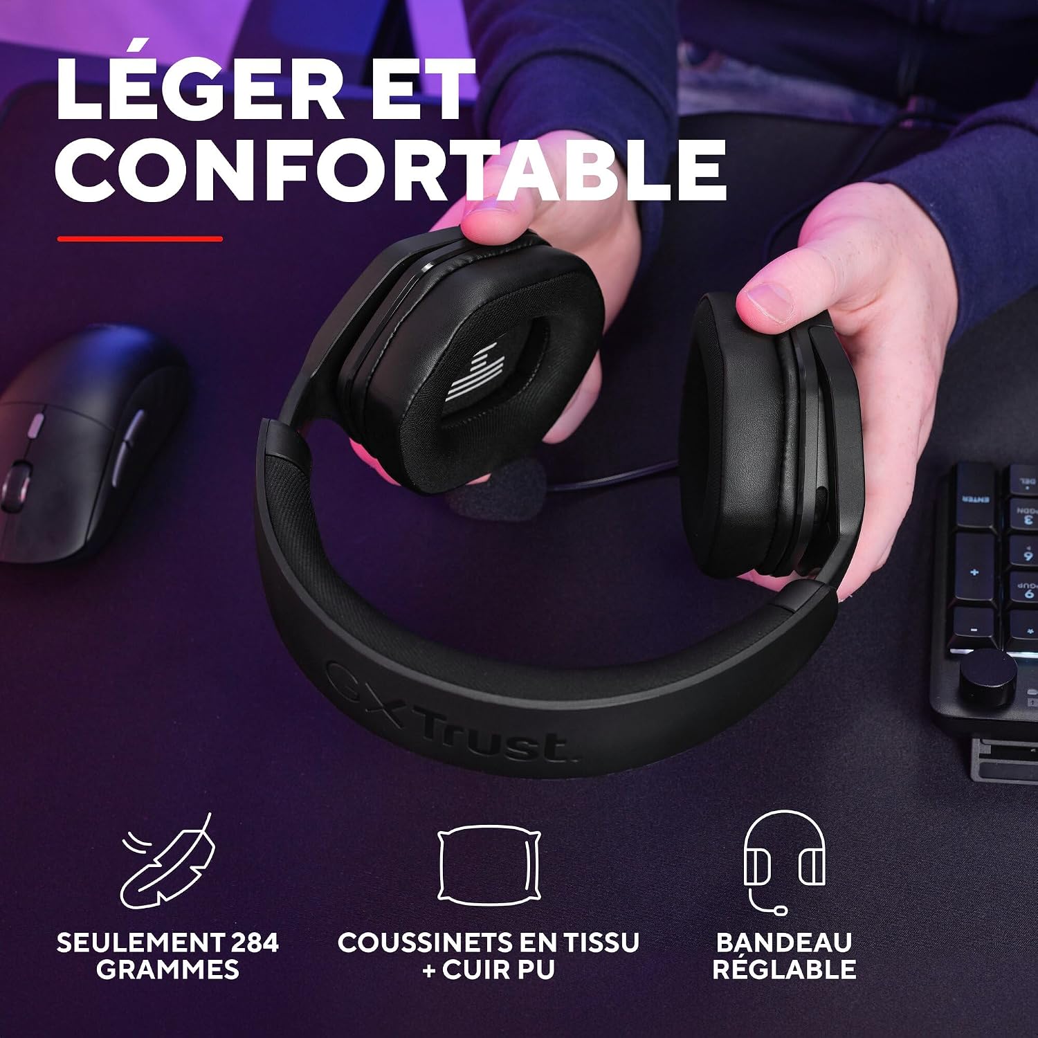 Thumbnail 4 de GXTrust 1492 Ravox Casque gaming 50 mm