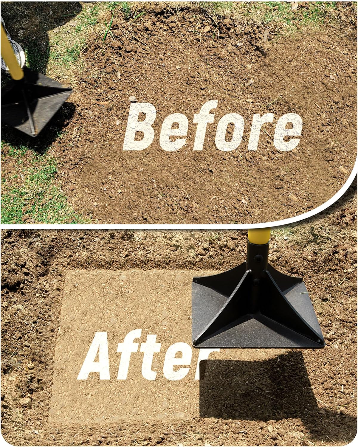 Thumbnail 4 de BlumeTrec 20cm x 20cm steel tamper (heavy-duty hand compactor) for soil, gravel and asphalt