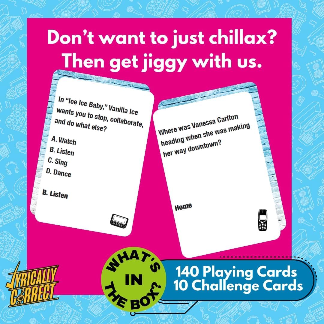 Thumbnail 4 de Lyrically Correct Pop Edition 1990s–2000s Music Trivia Game 🎲