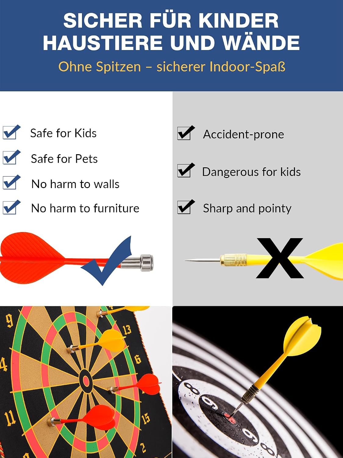 Thumbnail 4 de BATURU Magnetische Dartscheibe für Kinder ab 4 Jahren
