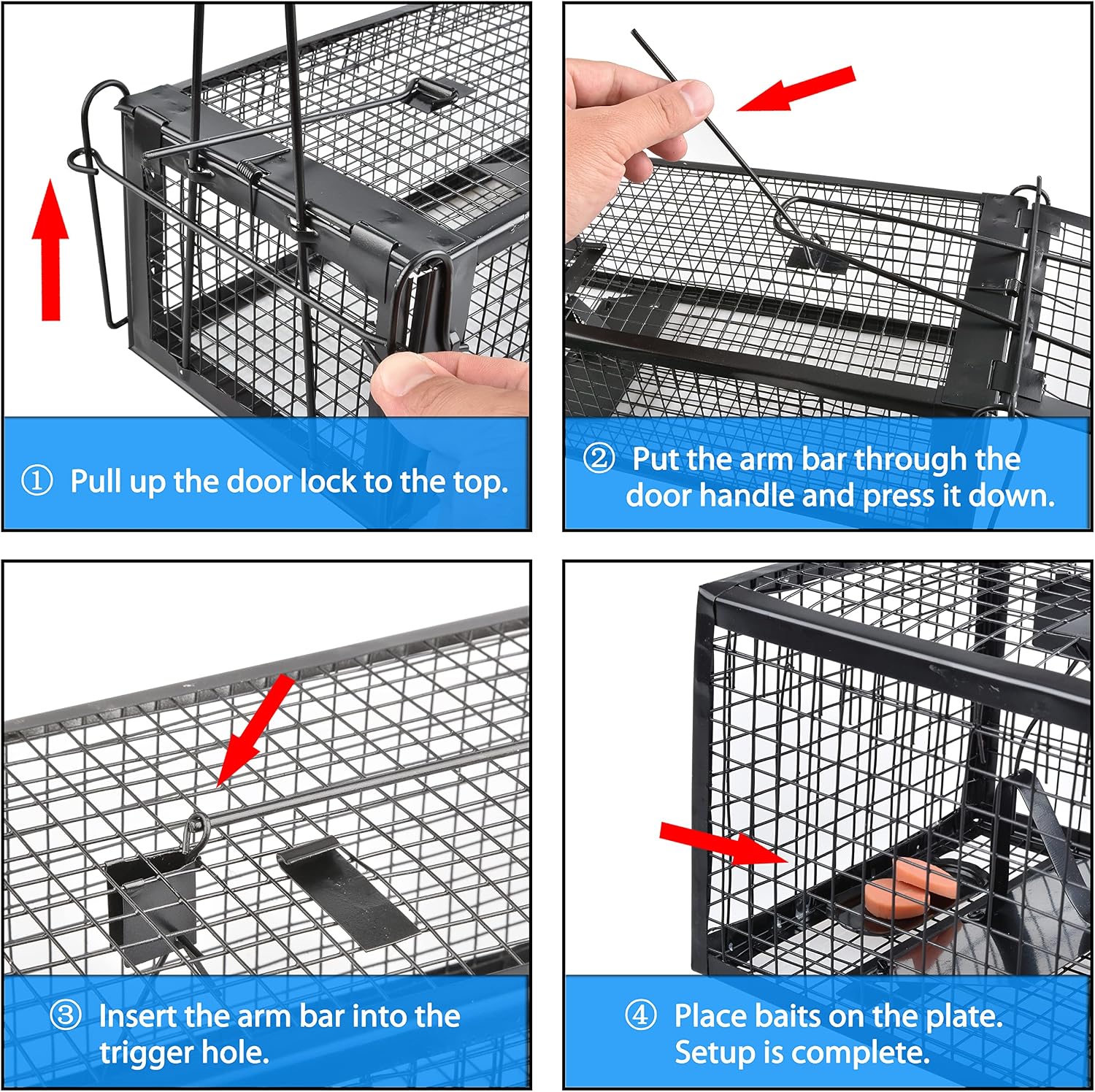 Thumbnail 4 de Anyhall 2-Pack Humane Live Mouse Traps for Indoors and Outdoors 🐭
