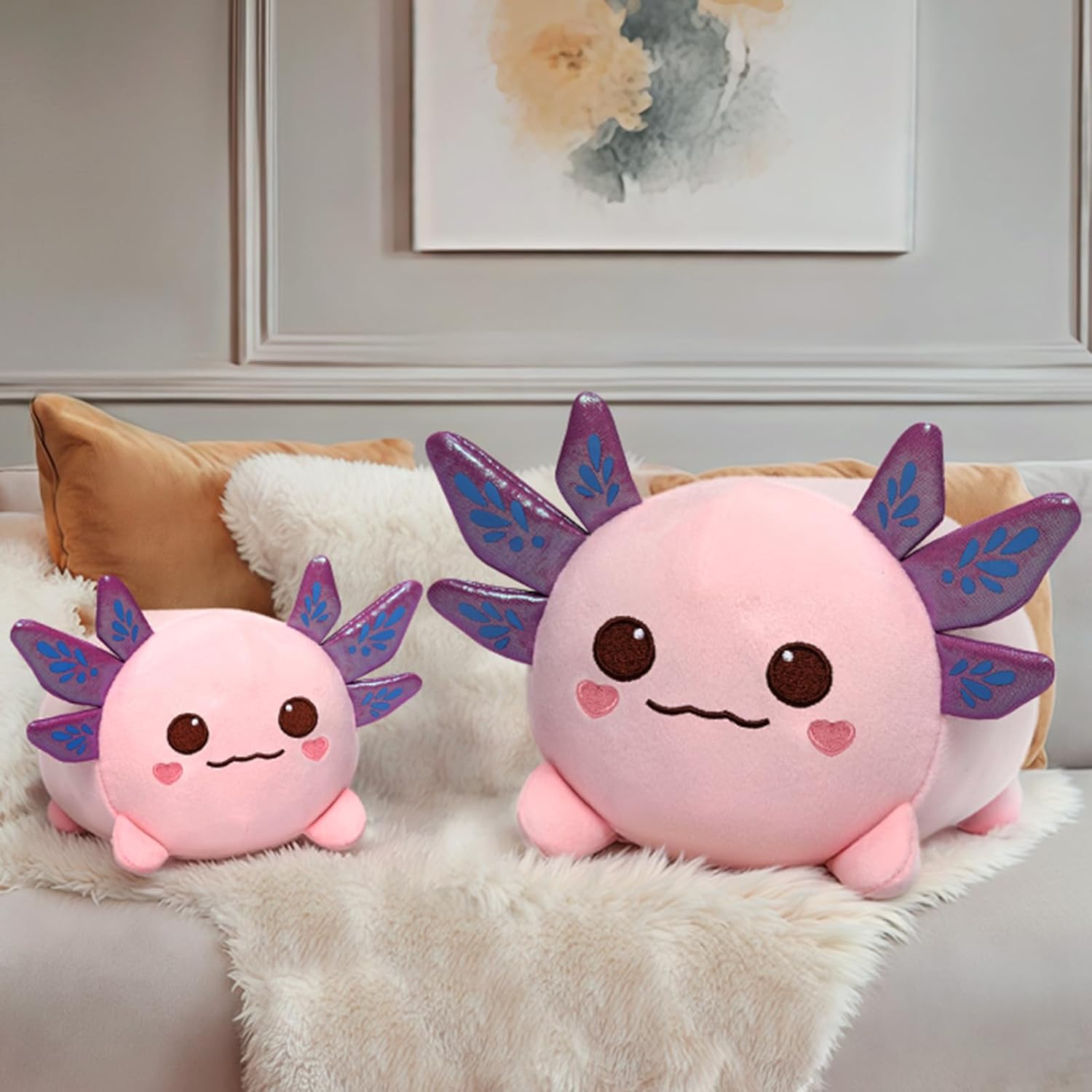 Detalle 2 de Mewaii 16" Soft Pink Axolotl Plush Pillow