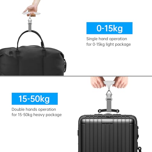 Thumbnail 3 de MYCARBON Luggage Scale Portable Digital Suitcase Scales – 50kg/110lb with Backlit LCD