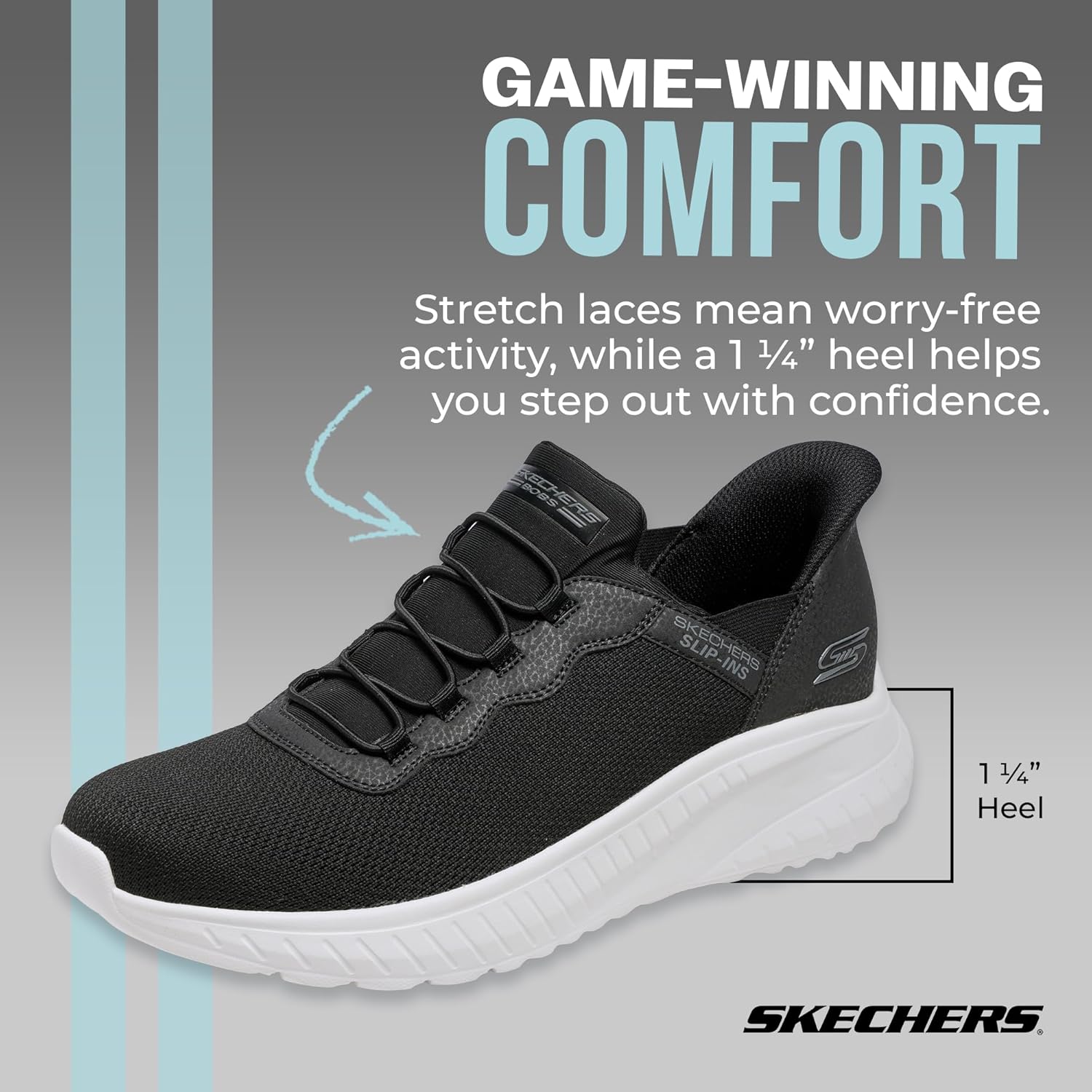 Thumbnail 1 de Skechers Men’s Hands Free Slip-ins Bobs Squad Chaos – Daily Hype