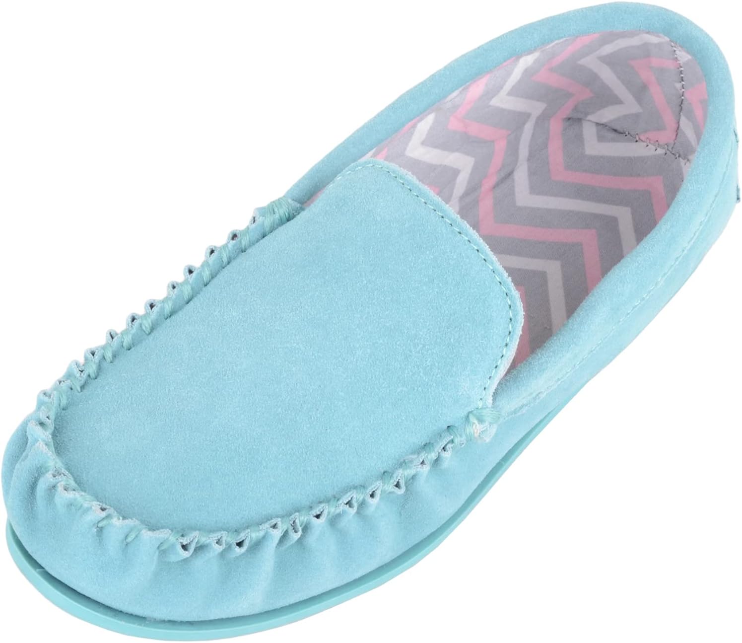 Detalle de Womens Suede Moccasin Slippers with Hard Sole