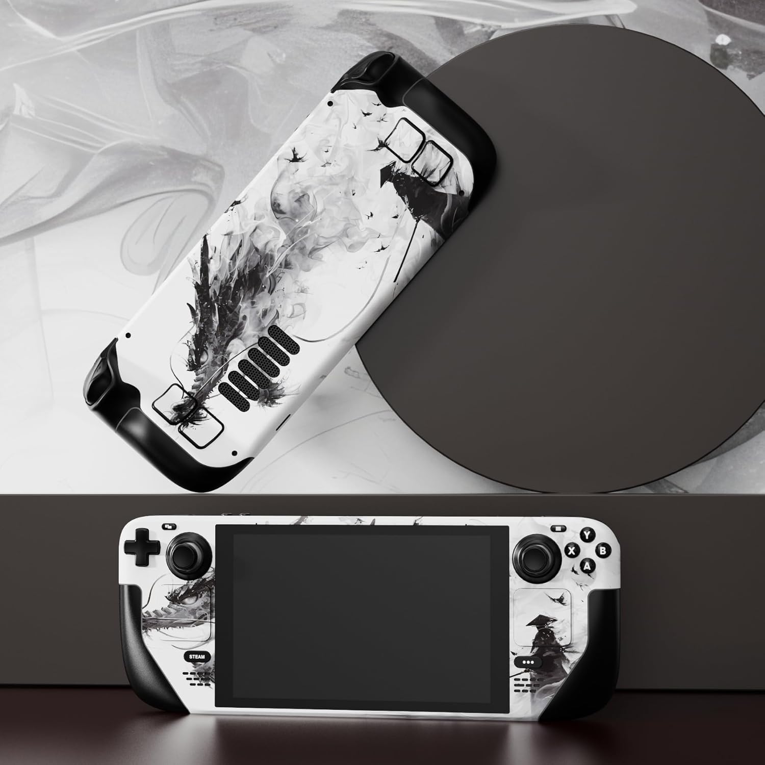 Detalle de playvital Custom Stickers for Steam Deck LCD – Full Protective Skin Decal Set in Mistborn Dragon