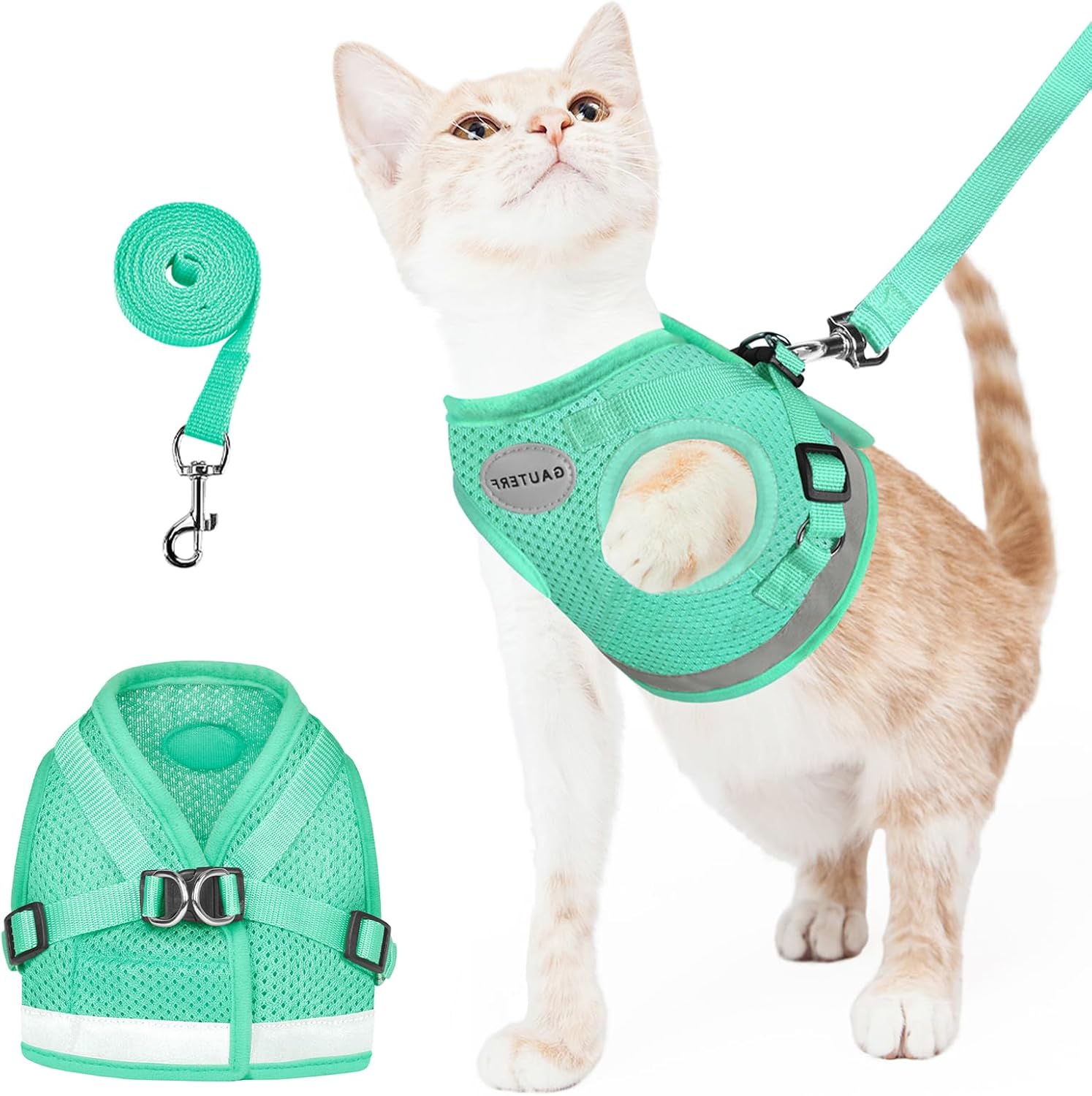Detalle de Cat Harness and Leash Set, Soft Mesh