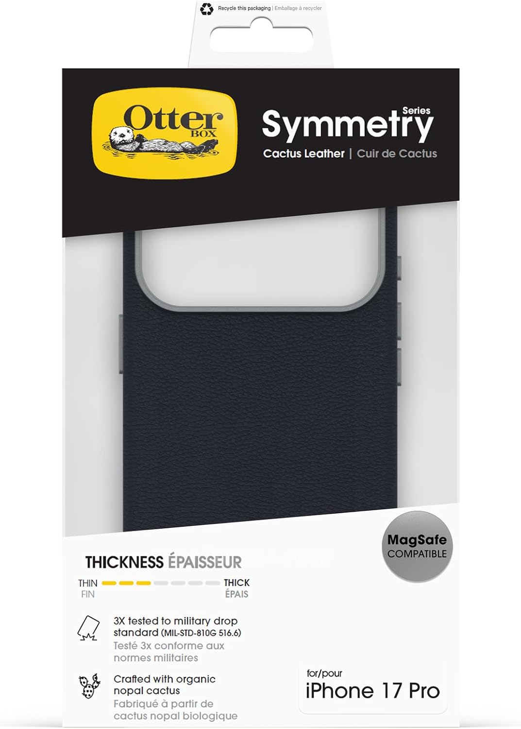 Thumbnail 4 de OtterBox Symmetry Series Cactus Leather MagSafe Blu