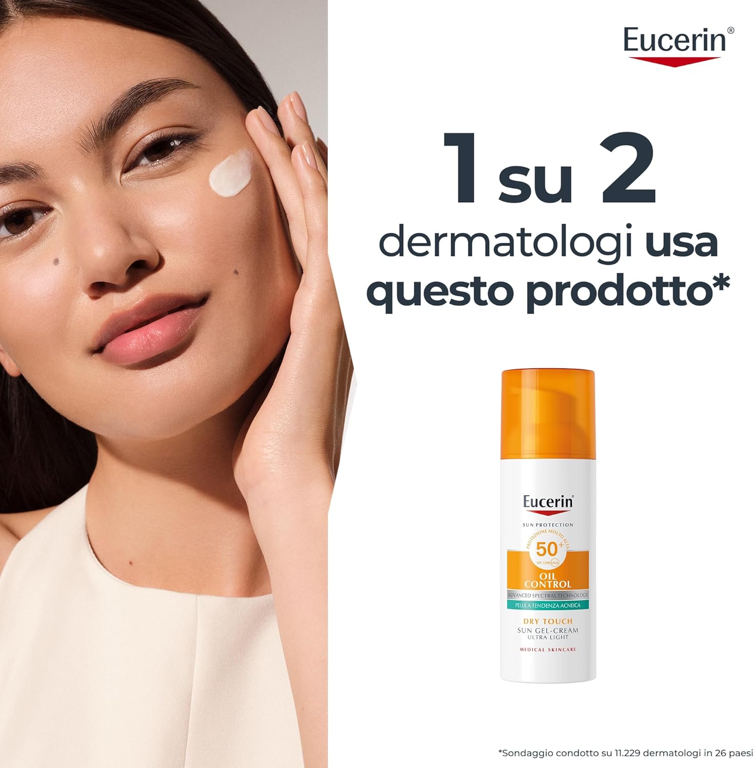 Thumbnail 6 de Eucerin Oil Control Dry Touch Face Sun Gel-Creme SPF50+ (50 ml) per viso opacizzante