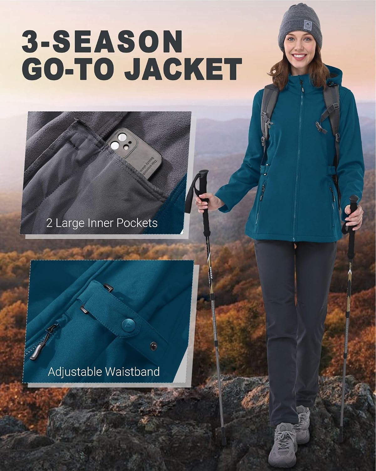 Thumbnail 4 de Outdoor Ventures Damen Softshelljacke 8000 mm