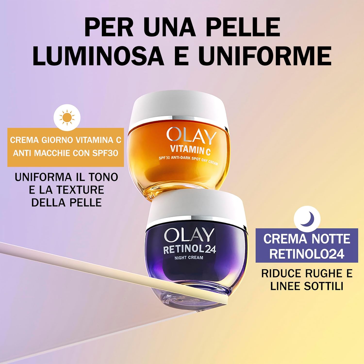 Thumbnail 6 de Olay Retinol 24 Crema Viso Notte Idratante Anti-Età con Vitamina E, 50 ml