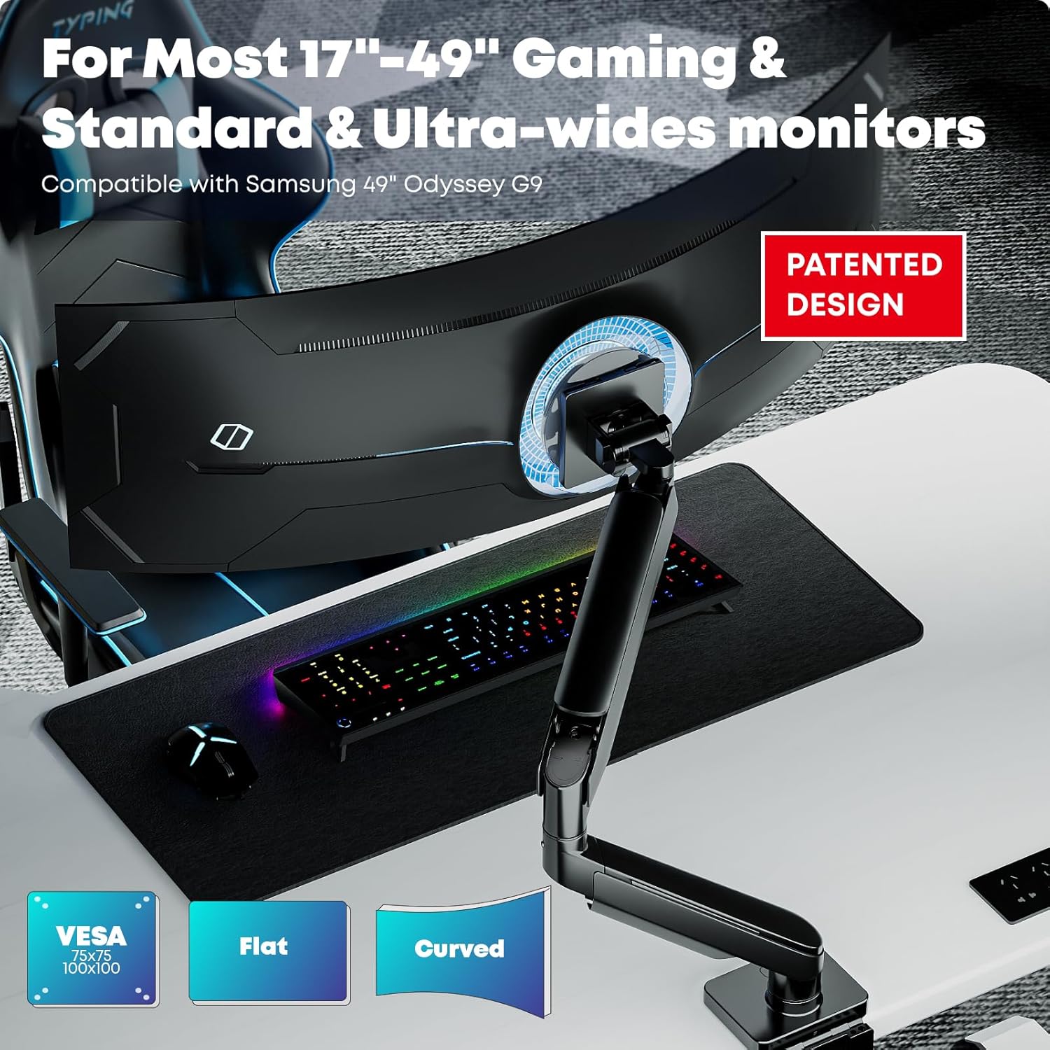 Thumbnail 1 de IMtKotW Soporte de Escritorio para Monitores 17-49”🖥️