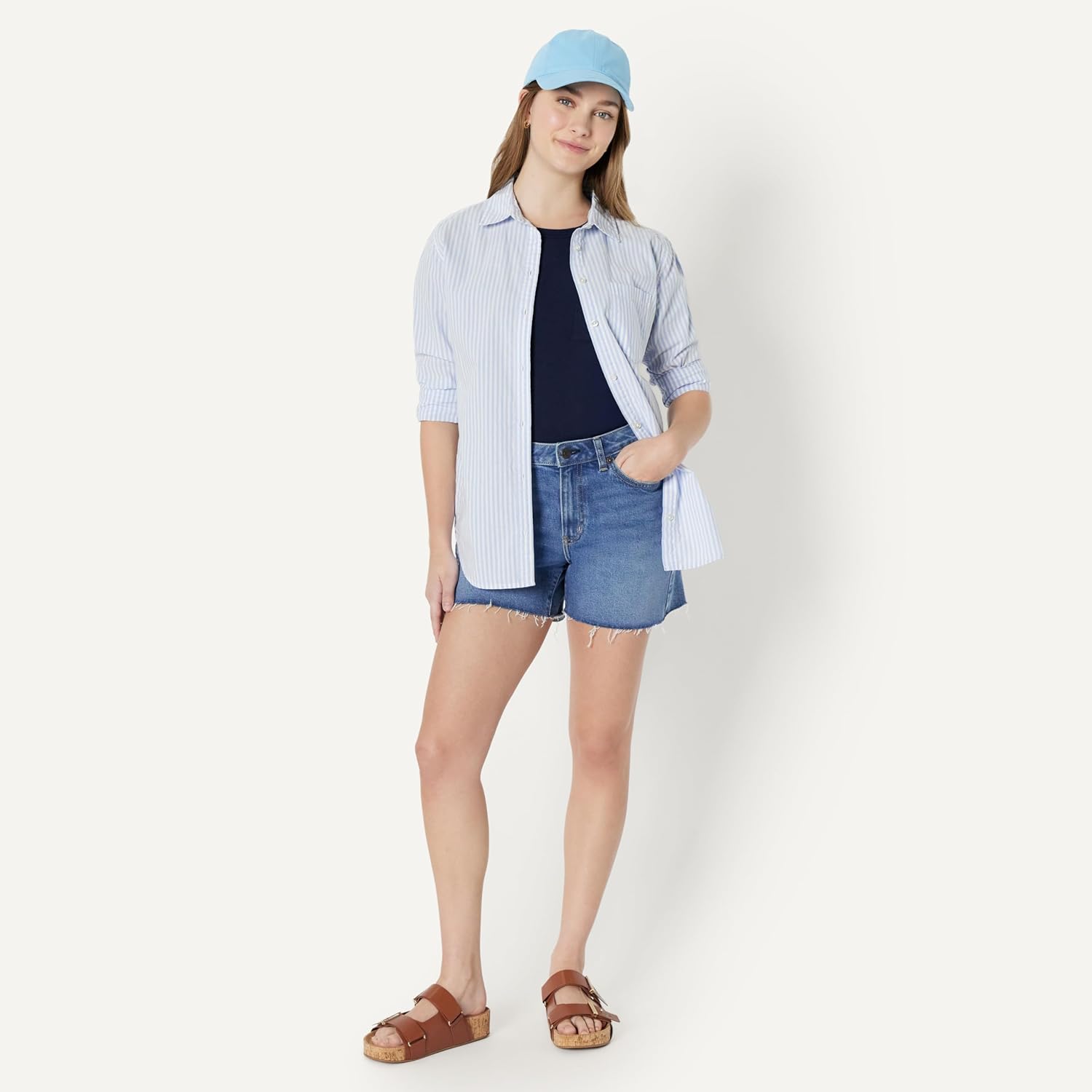 Thumbnail 4 de Amazon Essentials Women's Washed Cotton Canvas Baseball Cap with Adjustable Strap