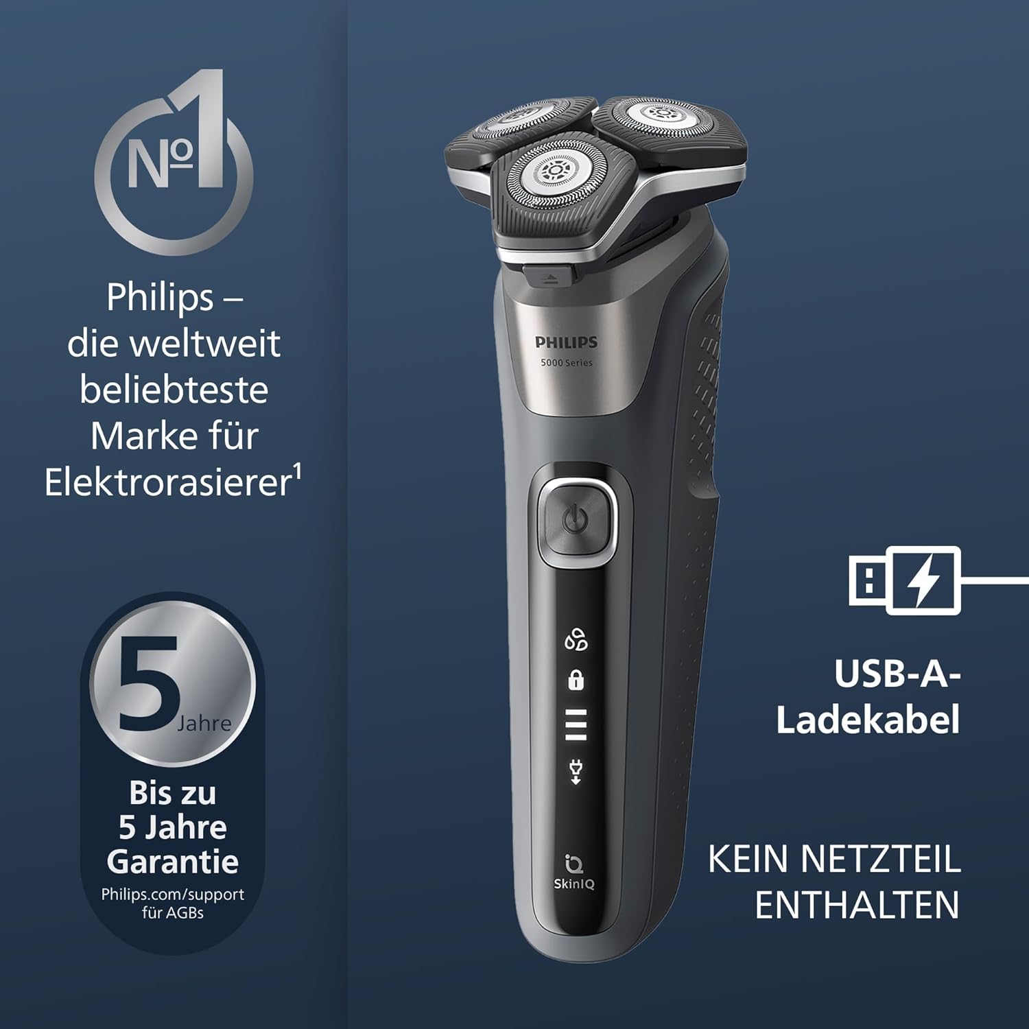 Detalle 2 de PHILIPS S5887/13 Elektrorasierer 60 Min. Laufzeit