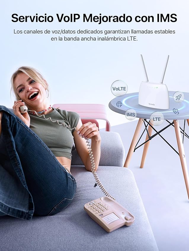 Thumbnail 3 de Tenda 4G06 Router 4G VoLTE 📶 Conecta 32 Dispositivos