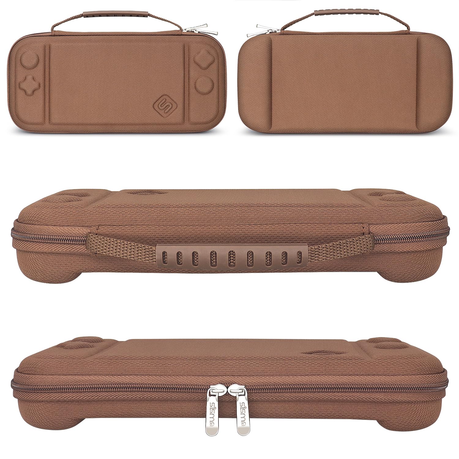 Detalle 2 de sisma Slim Carrying Case for Nintendo Switch 2 — Hard Shell Travel Protective Case with Storage & 12 Game Card Holders