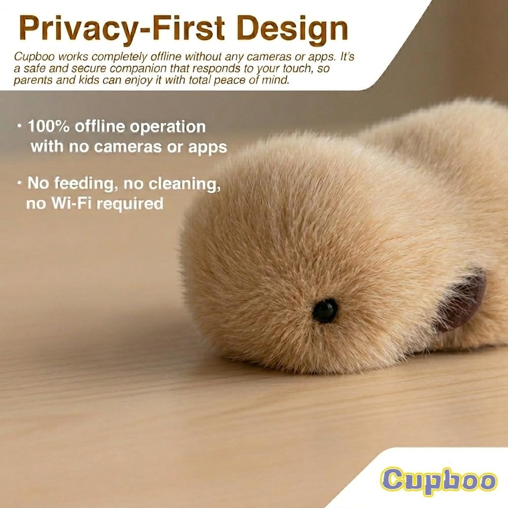 Thumbnail 1 de Cupboo Interactive AI Plush Companion Pet – Privacy Safe Soft Huggable Intelligence for All Ages