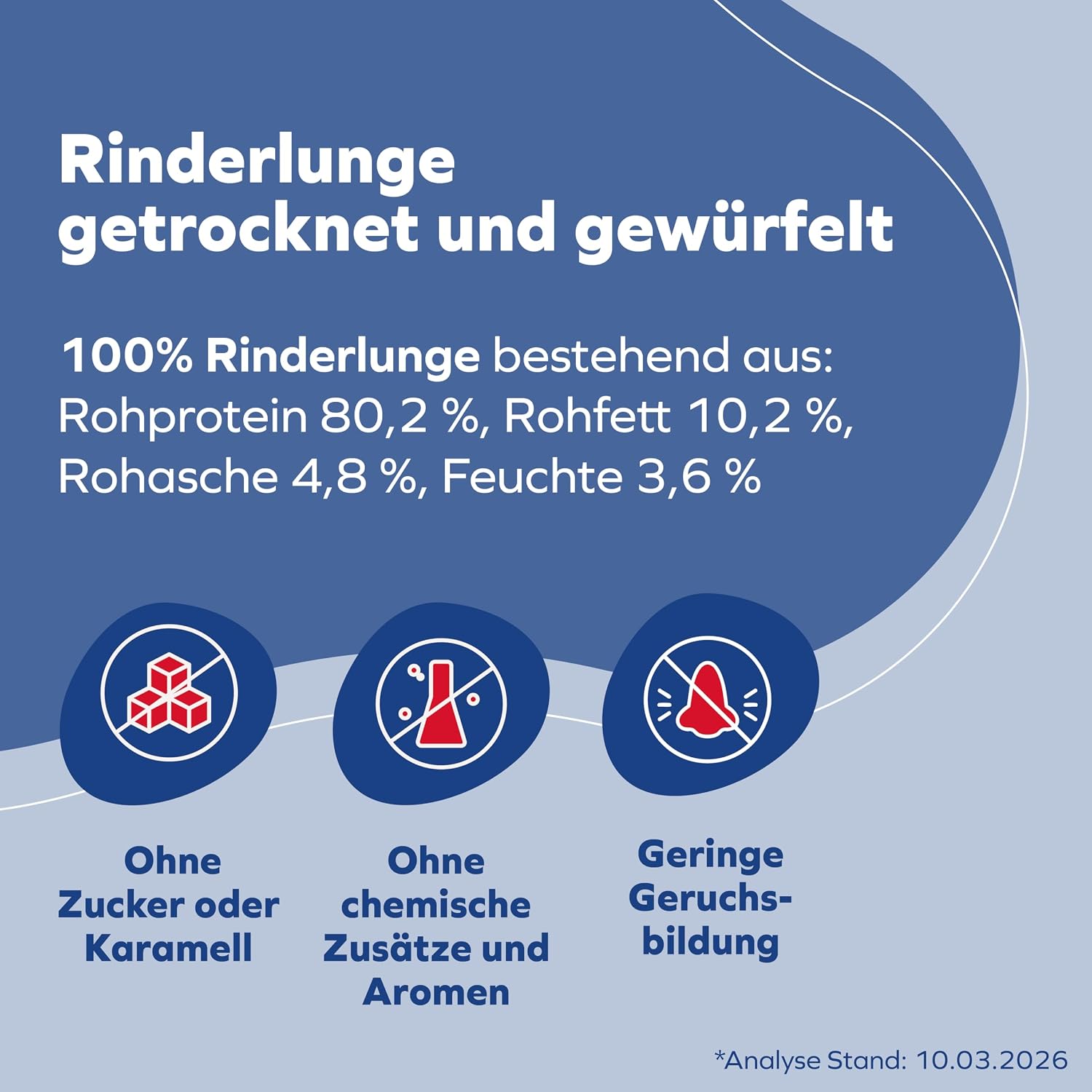 Detalle 2 de Schwenner Getrocknete Trainingshappen Rinderlunge 1000g