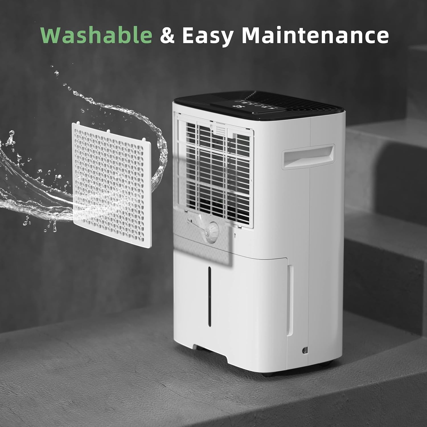 Thumbnail 6 de HOGARLABS 50 Pint Smart Dehumidifier with 3 Modes and Drain Hose