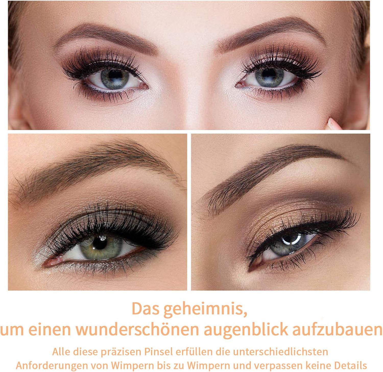 Thumbnail 4 de MSQ 12-delige oogmake-upkwastenset met synthetische haren